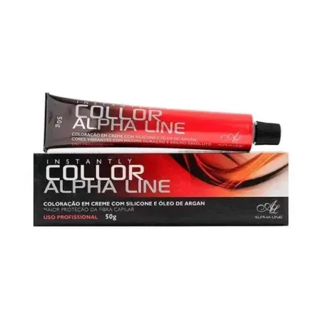 Alpha Line Coloração Permanente 50g hidratante nutritiva 6.0 Louro Escuro