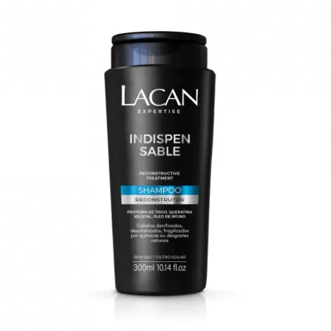 Shampoo Reconstrutor Lacan Indispensable 300ml fortalecedor brilho intenso