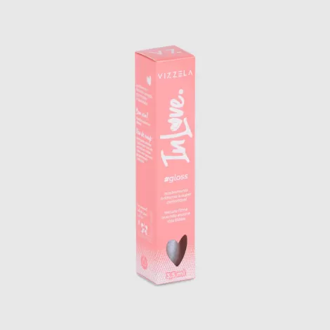 Vizzela Gloss Labial In Love 03 Crush 3.5g brilho espelhado vegano