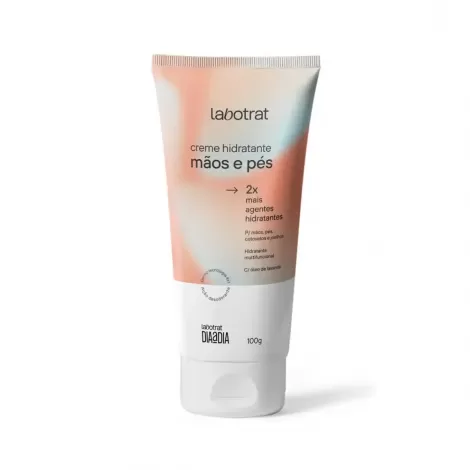 Labotrat Creme Hidratante Mãos e Pés Lavanda 100g alta hidratação reparação