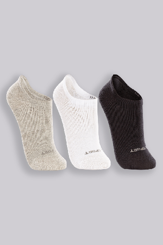 Meia Lupo Soquete Invisível Kit 3 Misto Tamanho M ajuste conforto