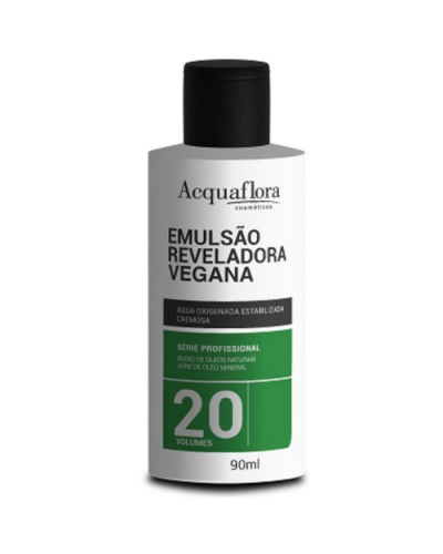 Água Oxigenada Acquaflora 30 Volumes 90ml vegana cremosa descolorante