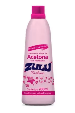 Acetona Zulu Fashion  200ml hidratante eficaz