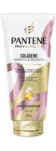 Condicionador Pantene Colágeno 150ml hidratante fortalecedor
