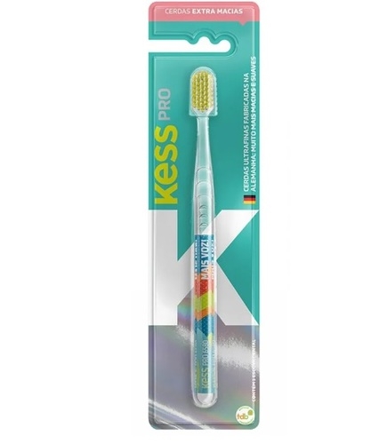 Kess Escova Dental Pro Clear Extra Macia limpeza delicada proteção gengival
