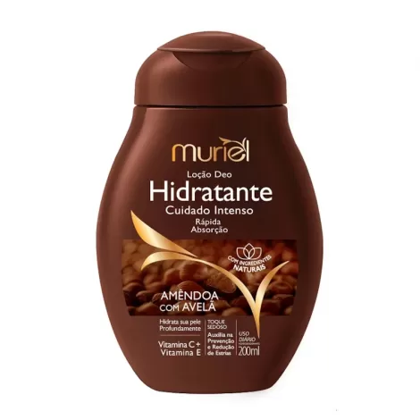 Muriel Loção Hidratante Corporal Amêndoa com Avelã 200ml hidratante desodorante