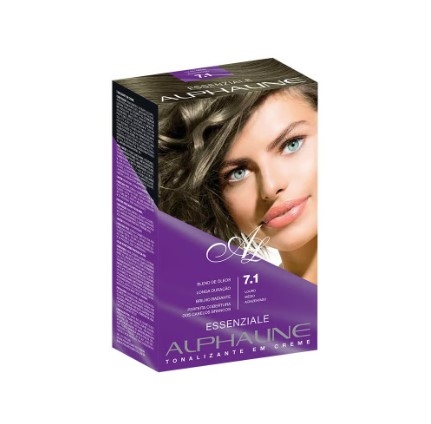 Tonalizante em Creme Essenziale Alpha Line 7.1 Louro Médio Acinzentado 40ml hidratante antioxidante