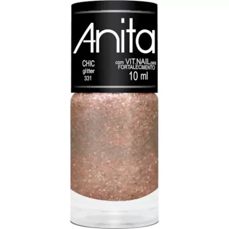 Esmalte Anita Glitter Chic 10 ml glamouroso duradouro