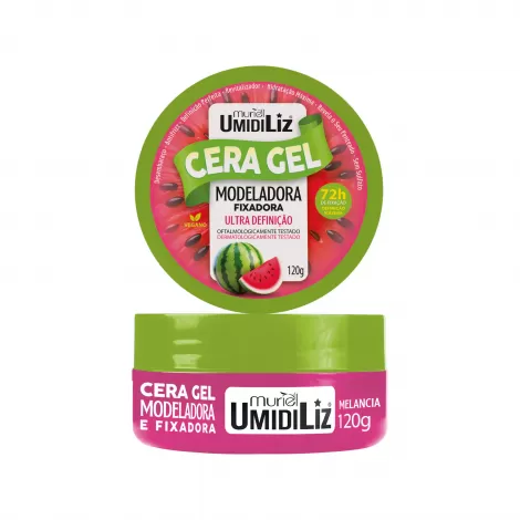 Muriel Cera Gel Umidiliz Melancia 120g fixadora definidora