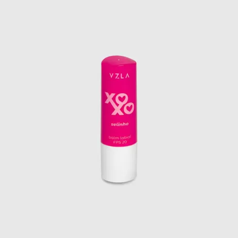Vizzela Balm Labial Xoxo FPS 20 Selinho 4g hidratante protetor solar