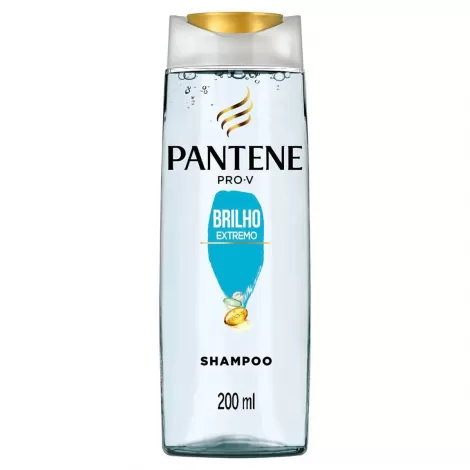 Shampoo Pantene Brilho Extremo 200ml antioxidante fortalecedor