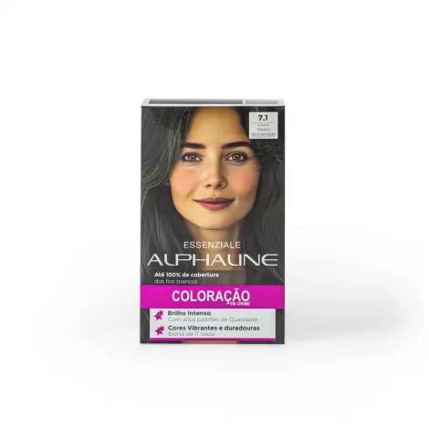 Tinta Alpha Line Essenziale 7.1 Louro Médio Acinzentado 40ml permanente nutritiva antioxidante