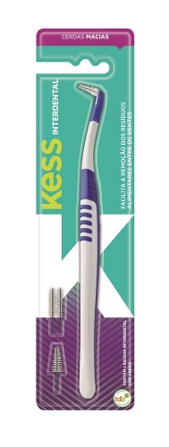 Kess Escova Interdental + 4 refis limpeza interdental proteção gengival