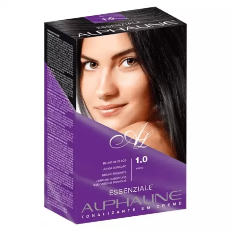 Alpha Line Tonalizante Essenziale 1.0 Preto 40ml hidratante antioxidante