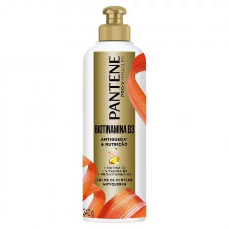 Creme para Pentear Pantene Pro-V Miracles Biotinamina B3 240g fortalecedor antifrizz