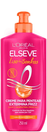 Elseve Creme de Pentear Liso dos Sonhos Super Alinhador 250ml nutritivo antifrizz