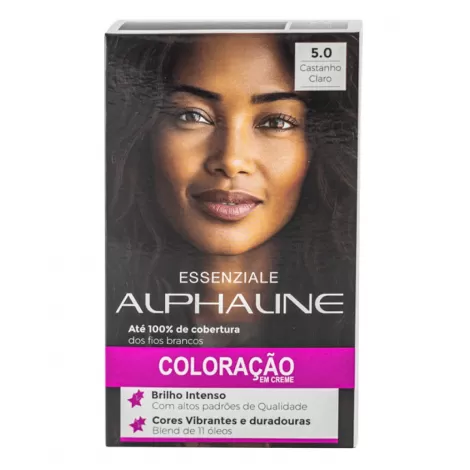 Tinta Alpha Line Essenziale 5.0 Castanho Claro 40ml permanente nutritiva antioxidante
