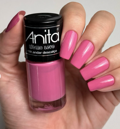 Anita esmalte ritmo leve andar descalço 10ml tom pastel brilho intenso