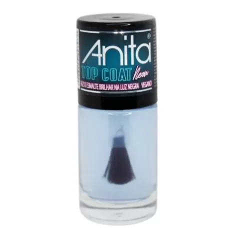 Anita Esmalte Top Coat Efeito Neon 10ml duradouro hipoalergênico