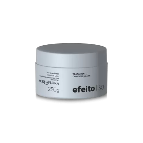 Máscara Capilar Acquaflora 250g Efeito Liso Hidratação Profunda Controle de Frizz