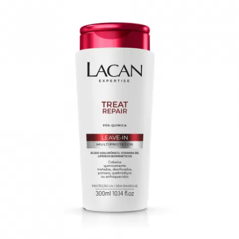 Leave-in Capilar Lacan Multiprotetor Pós-Química 300ml hidratante antioxidante