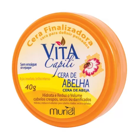 Muriel Cera Finalizadora Vita Capili Cera de Abelha 40g modeladora hidratante
