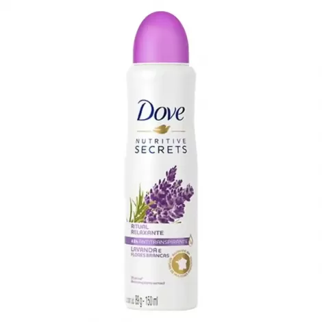 Desodorante Antitranspirante Dove Secrets Lavanda 150ml hidratante calmante