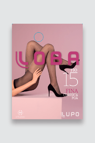 Meia-Calça Lupo Clássica Poá Fio 15 Tamanho P conforto estilo