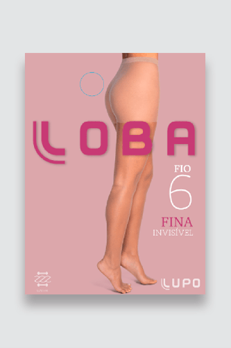 Lupo Meia Fina Invisível Fio 6 P cacau delicada elegante