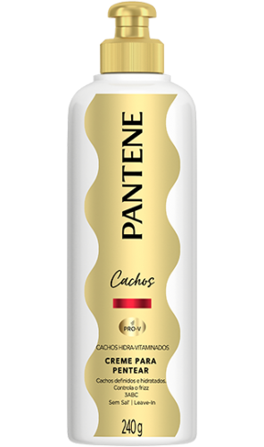 Creme para Pentear Pantene Cachos Definidos 240g hidratante antifrizz