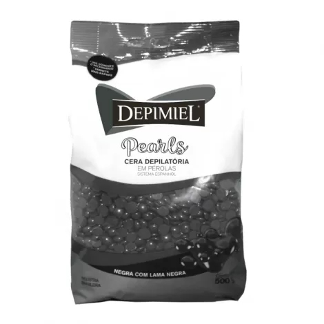Depimiel Cera Depilatória Negra 500g prática eficaz