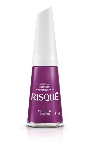 Risqué Esmalte Violetraz o Novo Cremoso 8ml hipoalergênico duradouro